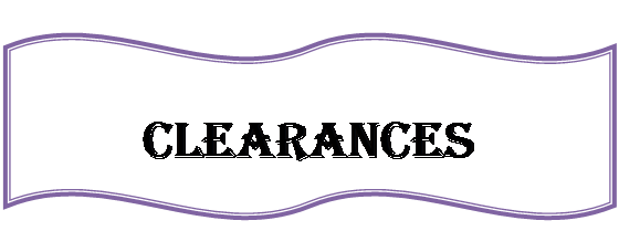 Double Wave: clearances

